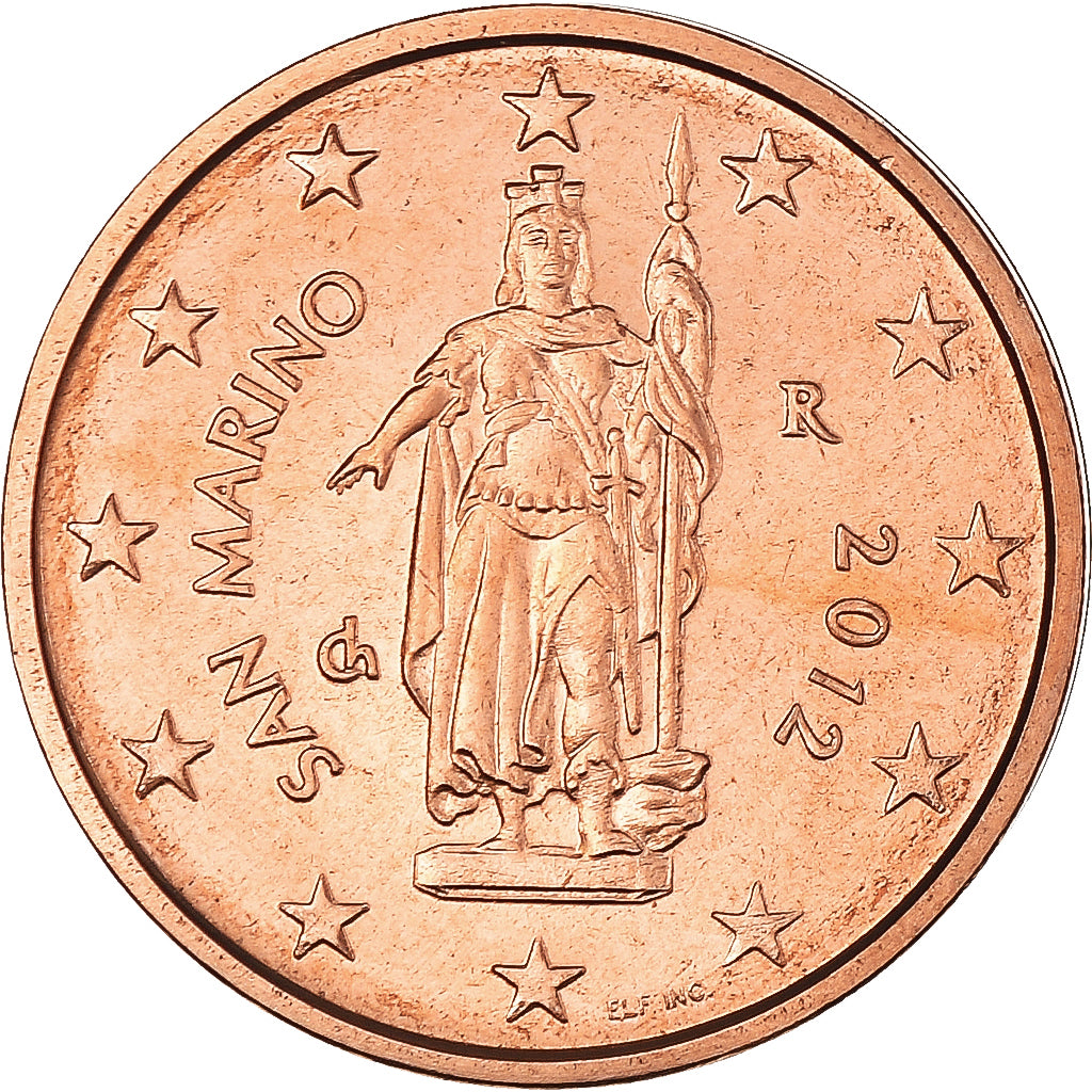 San Marino,
2 euro centy,
2012