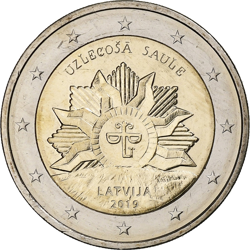 Litva,
2 eurá,
Die aufgehende Sonne
