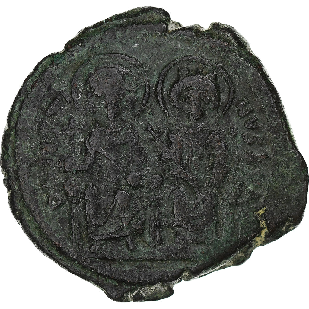 Justin II a Sophia,
Follis,
568-569
