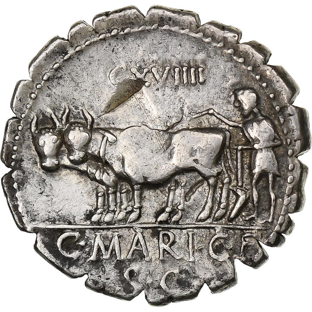 Mária,
Serratus denarius,
81 pred Kr