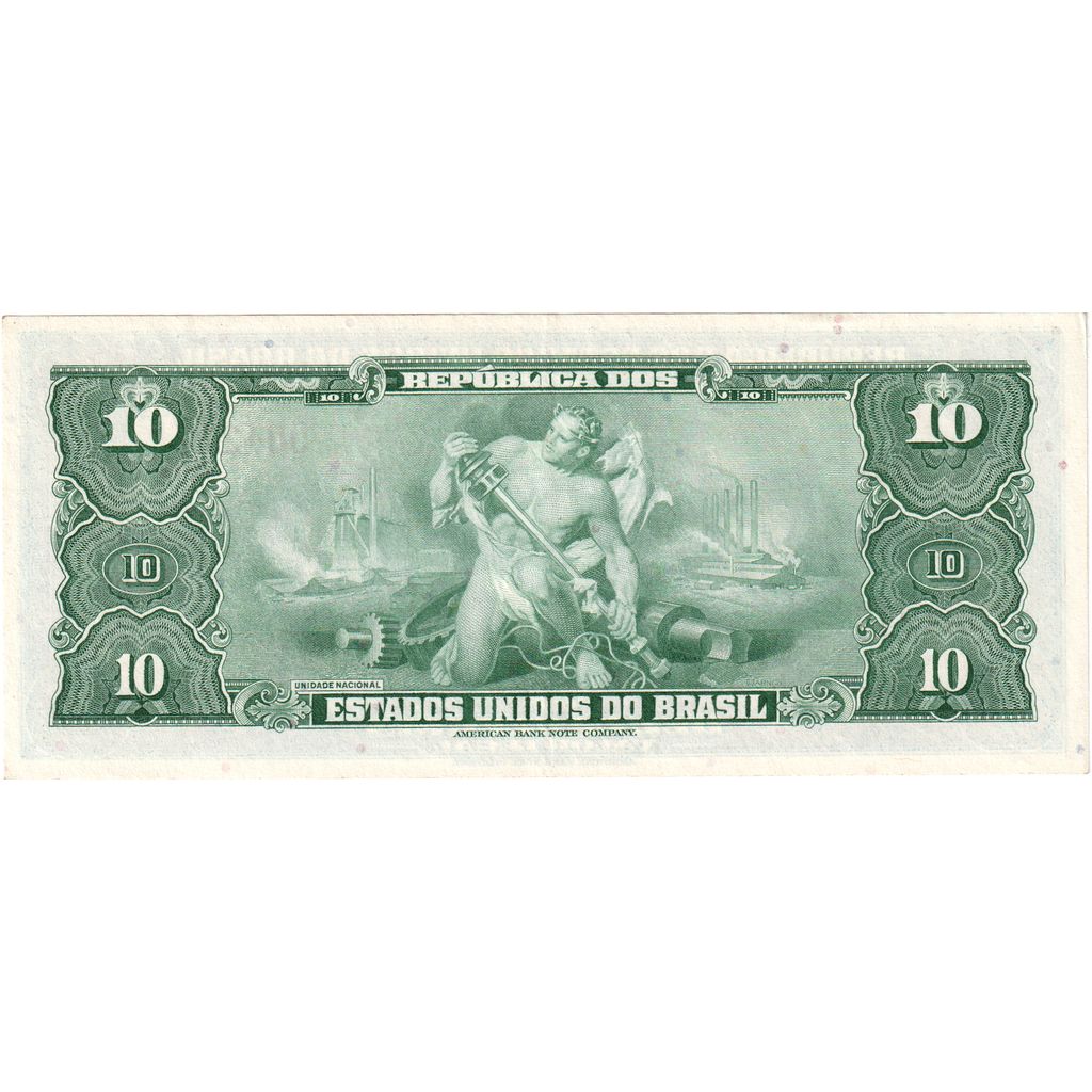 Brazília,
10 Cruzeiras,
UNC(63)