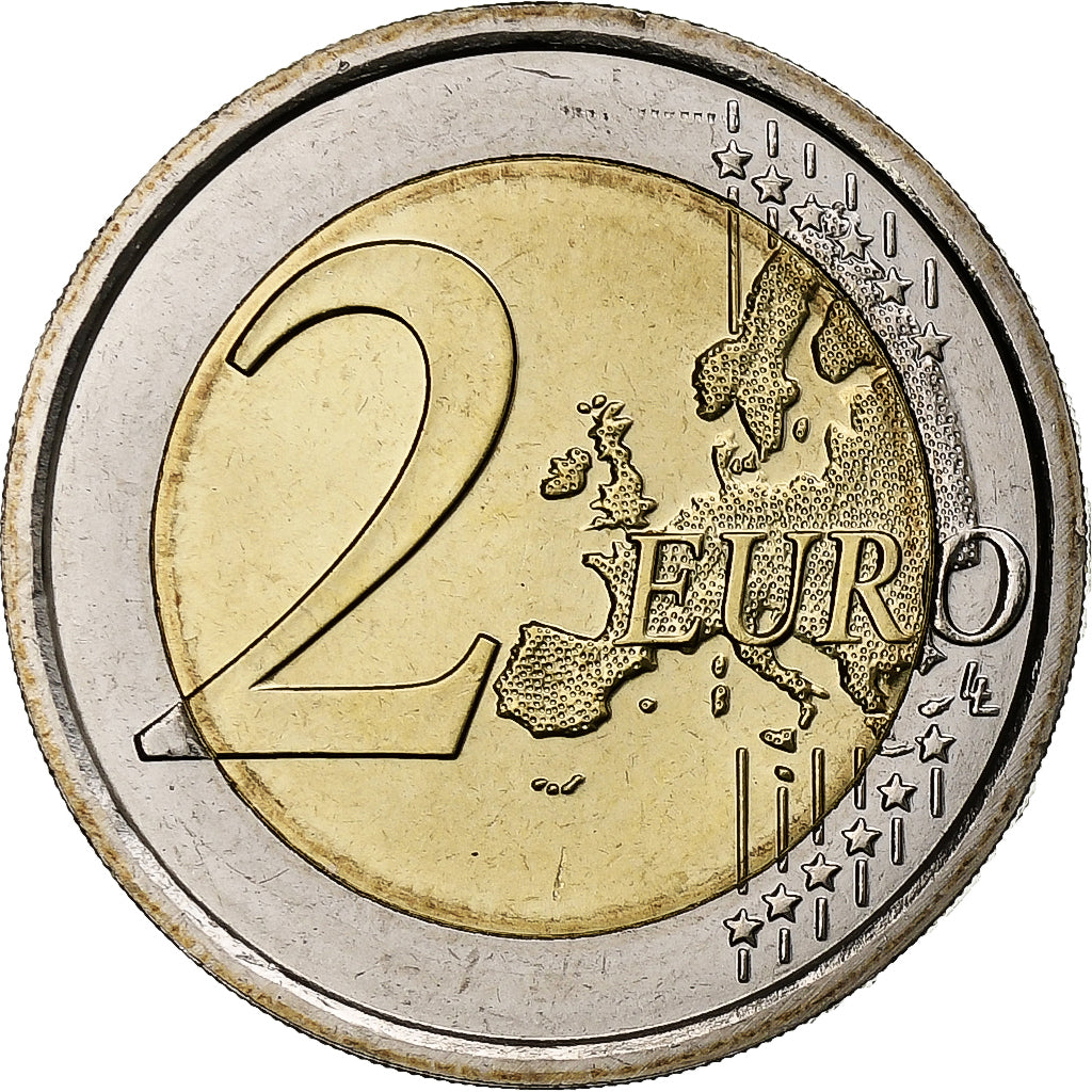 San Marino,
2 eurá,
Irisierend