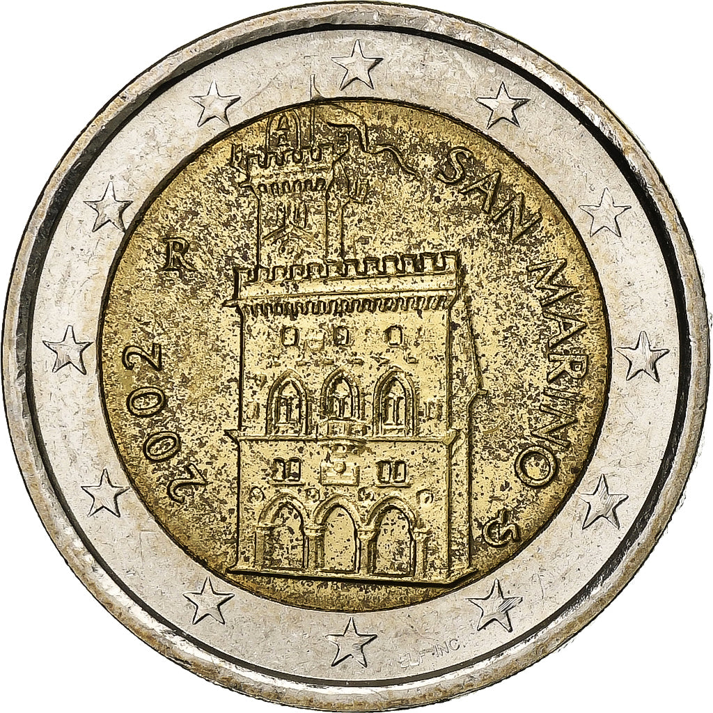 San Marino,
2 eurá,
2002