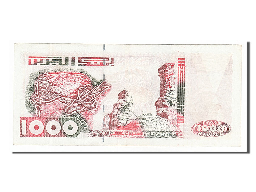 bankovka,
Alžírsko,
1000 dinárov