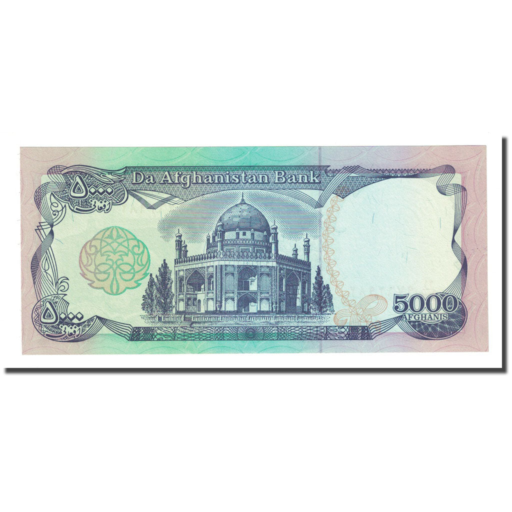 bankovka,
Afganistan,
5000 Afgancov