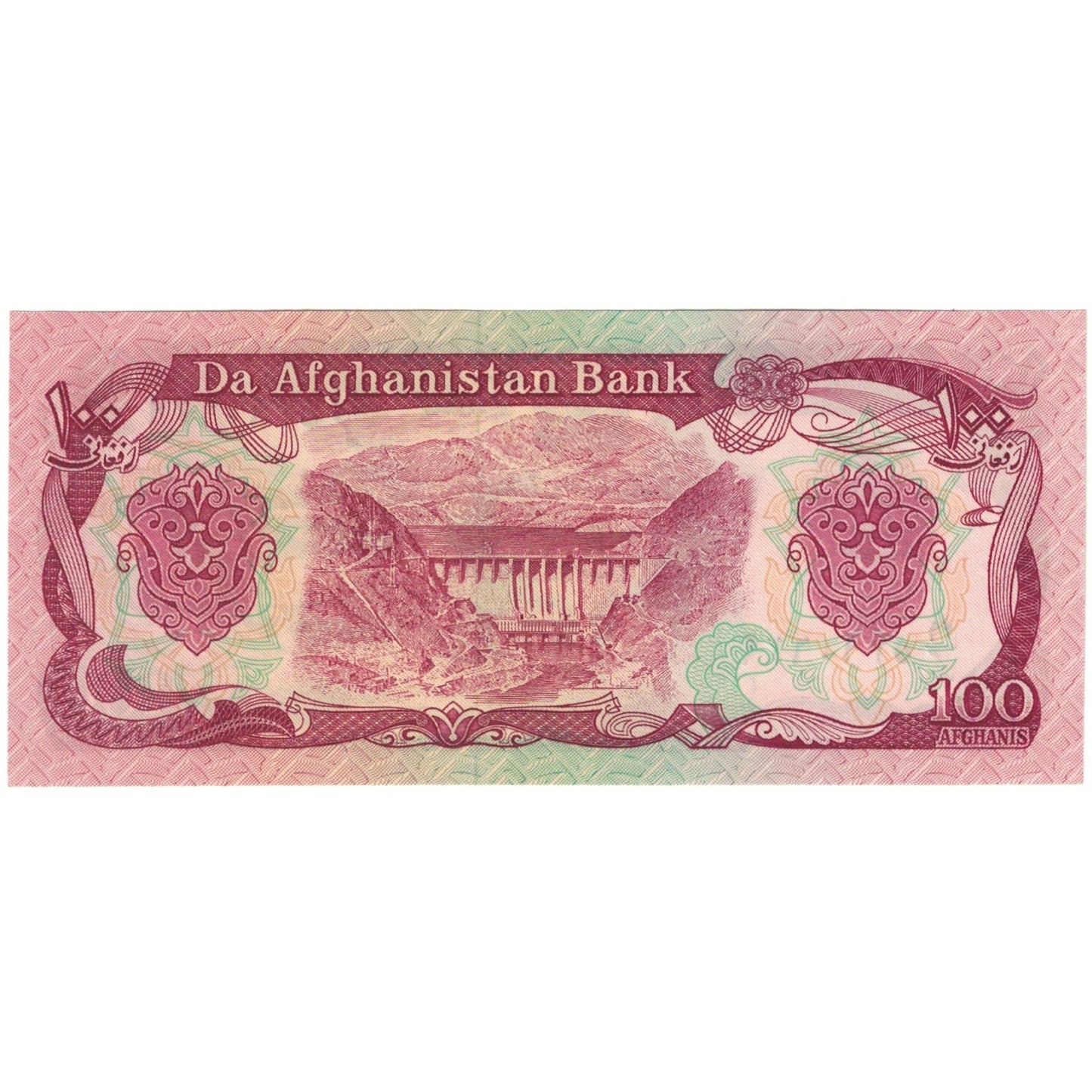 bankovka,
Afganistan,
100 Afgancov