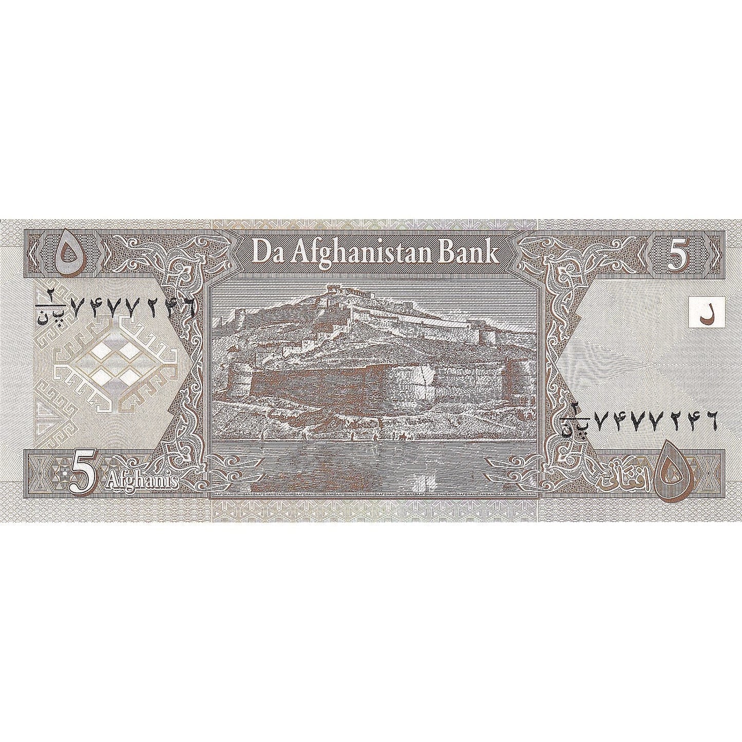 bankovka,
Afganistan,
5 Afgancov