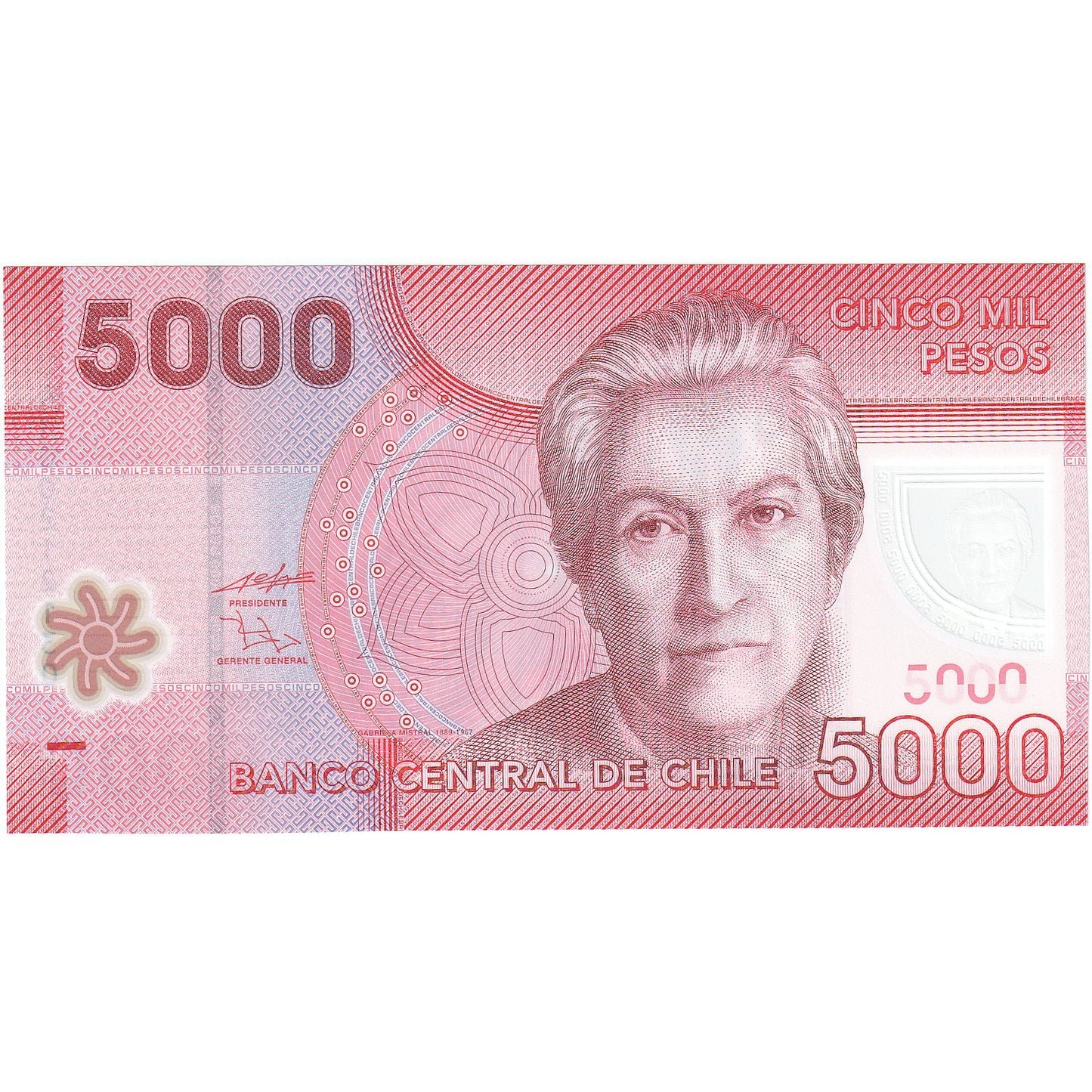 Čile,
5000 pesos,
2009