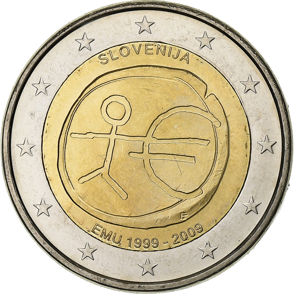 Slovinsko,
2 eurá,
Slovinsko