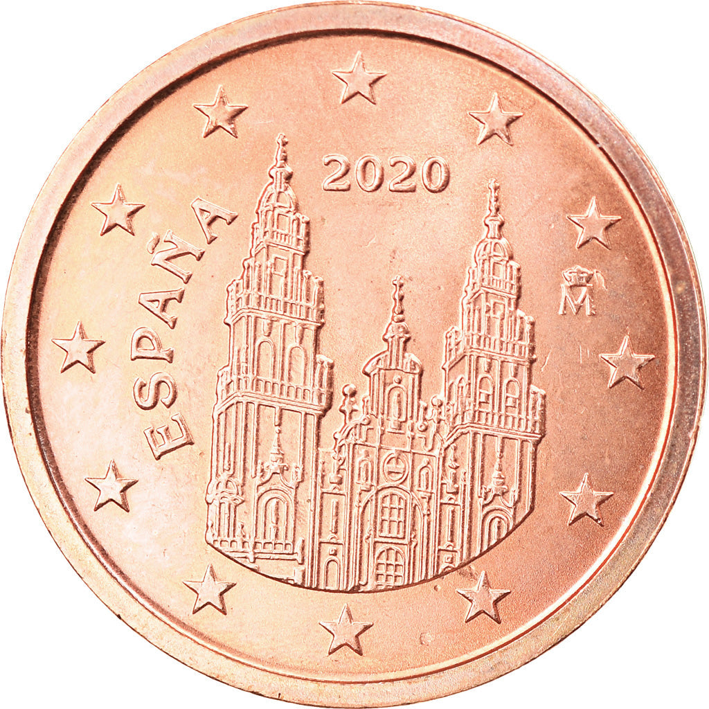 španielčina,
2 euro centy,
2020