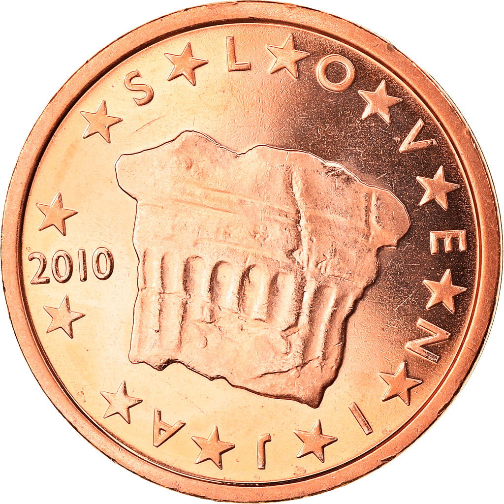Slovinsko,
2 euro centy,
2010