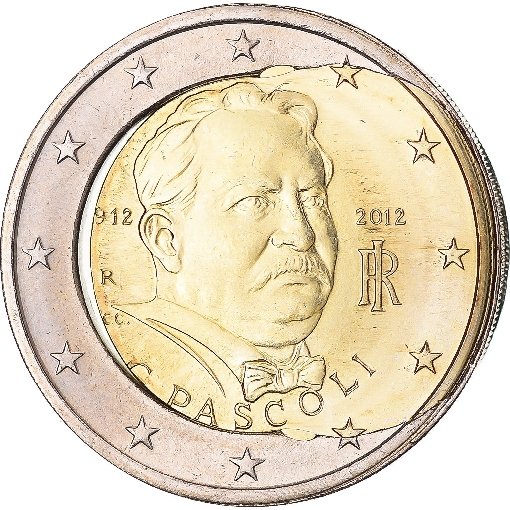taliančina,
2 eurá,
Giovanni Pascoli