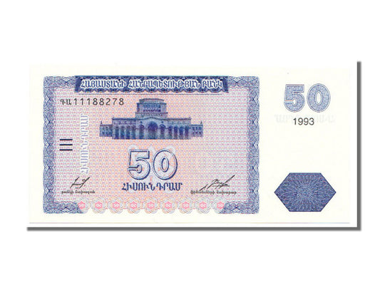 bankovka, 
  
  Arménsko, 
  
  50 dramov