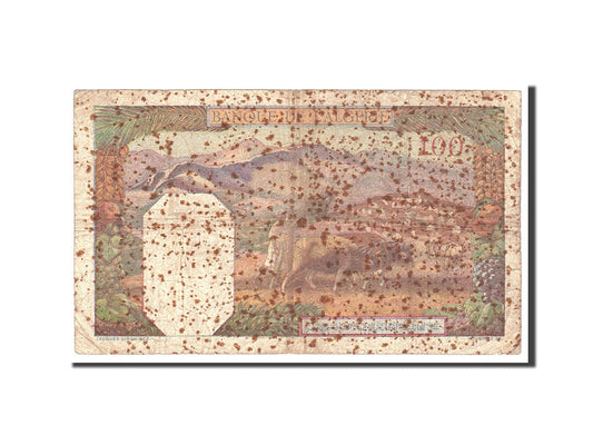 bankovka,
 
 Alžírsko,
 
 100 frankov