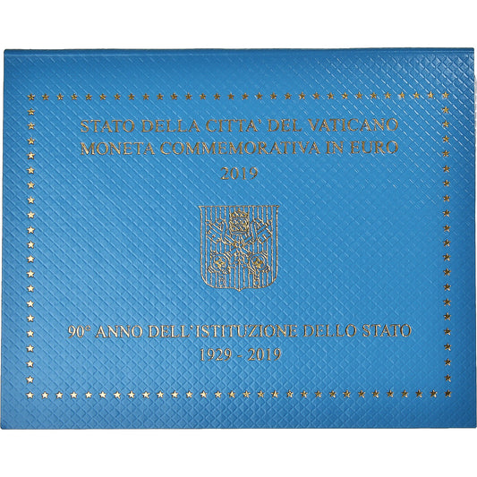 Vatikán, 
  
  2 eurá, 
  
  90 rokov po založení vatikánskych štátov