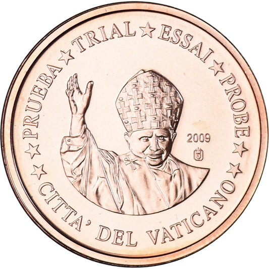 Vatikán,
 
 2 euro centy,
 
 2009