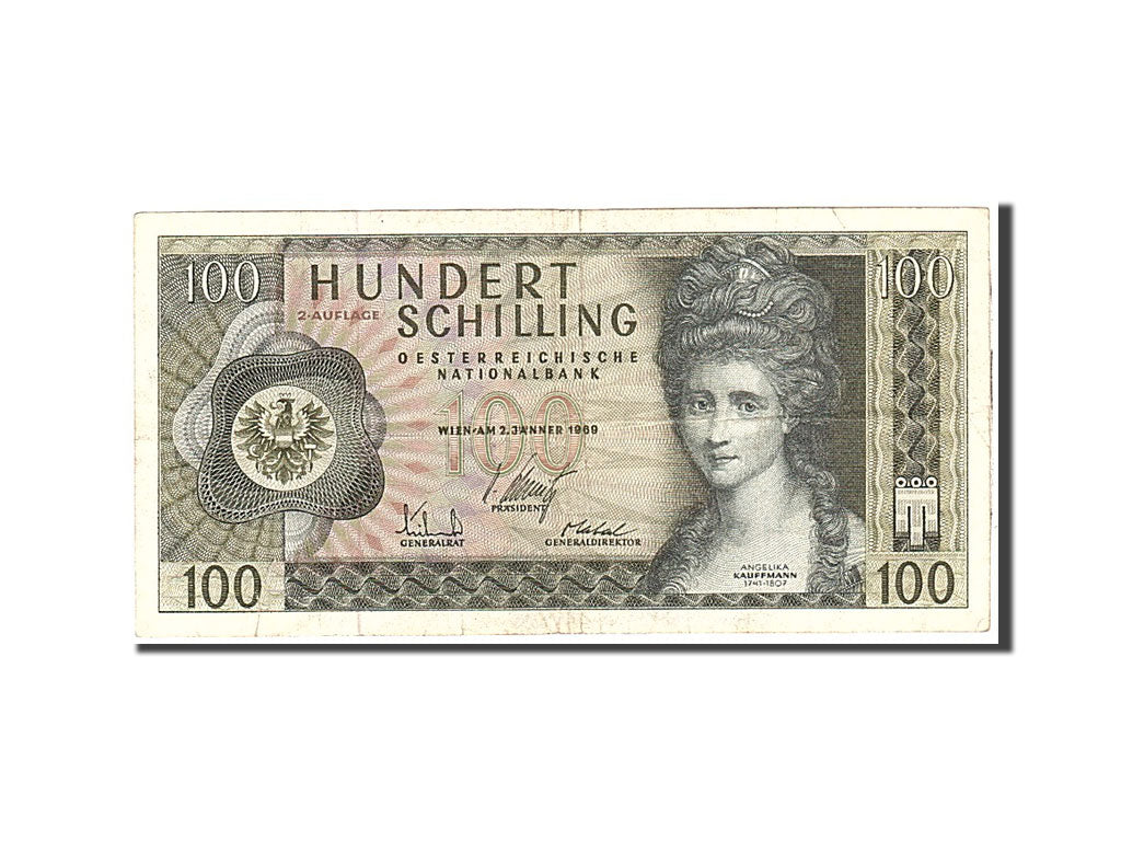 bankovka,
 
 Rakúsko,
 
 100 šilingov