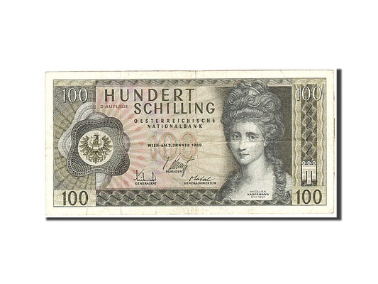 bankovka,
 
 Rakúsko,
 
 100 šilingov