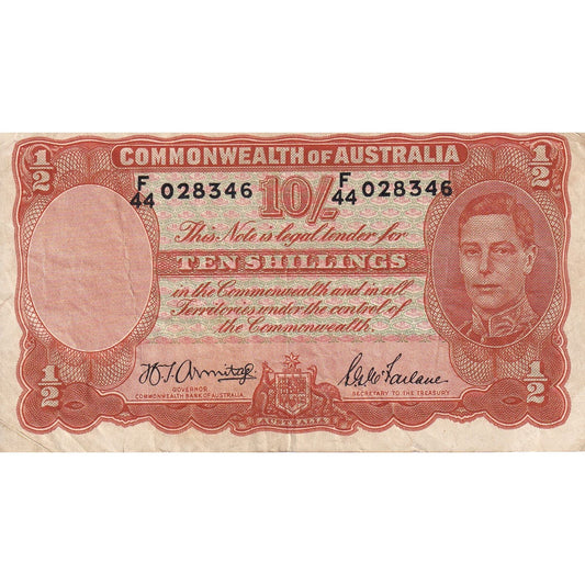 bankovka,
 
 Austrália,
 
 10 šilingov