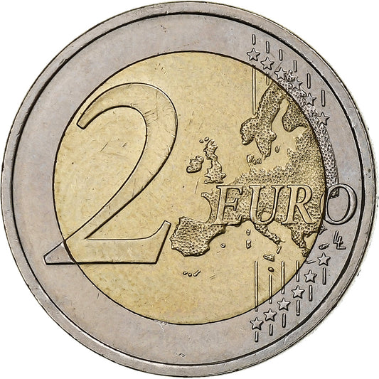 Slovinsko, 
  
  2 eurá, 
  
  Der Dichter France Prešeren