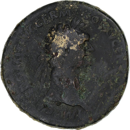 Domitian,
 
 sestertius,
 
 90-91
