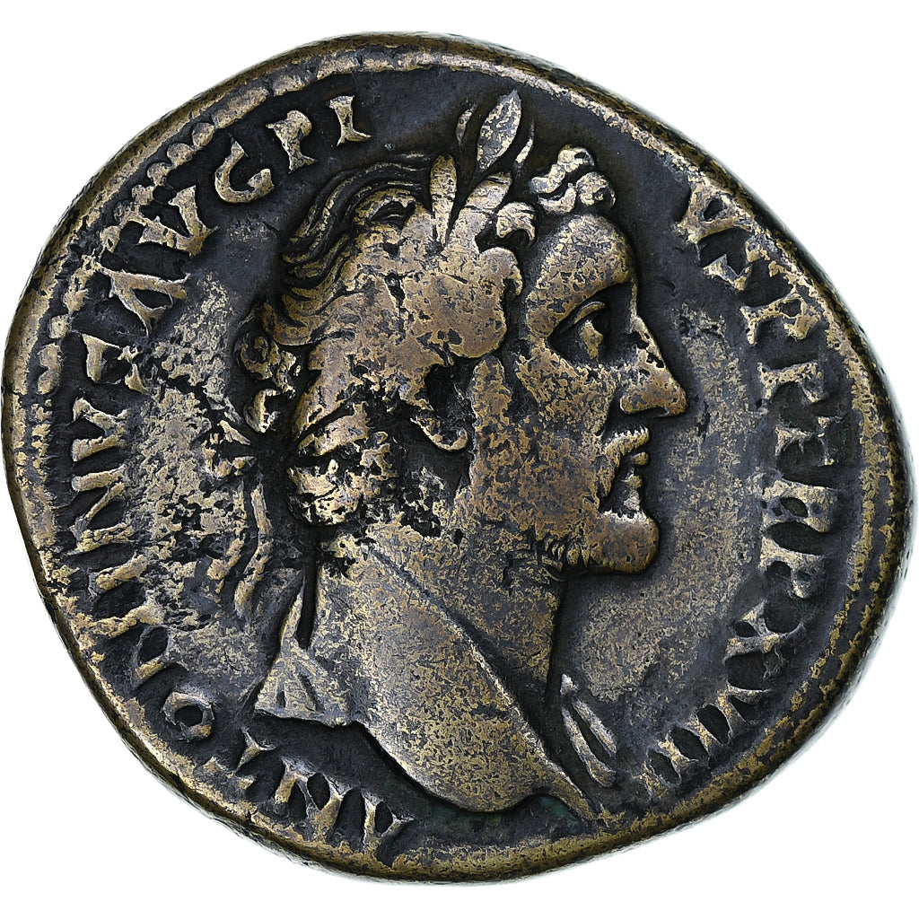Antoninus Pius 
  
  sestertius, 
  
  154-155