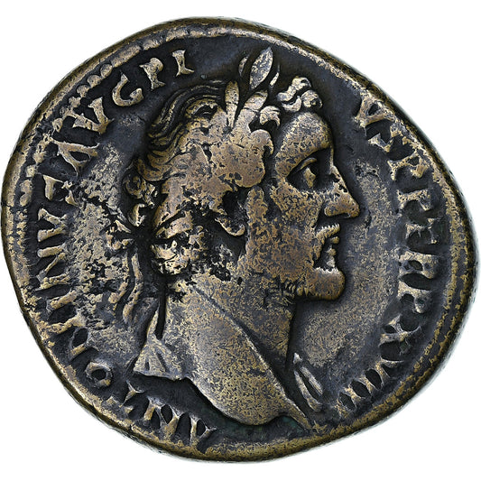 Antoninus Pius 
  
  sestertius, 
  
  154-155