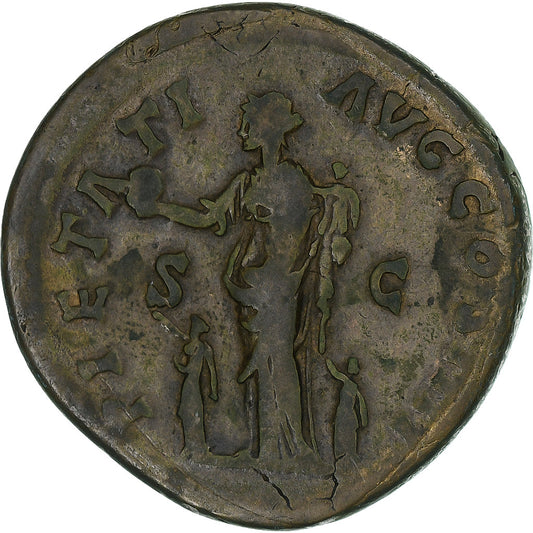 Antoninus Pius 
  
  sestertius, 
  
  159-160