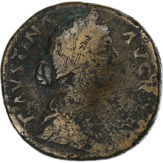 Faustína II.
 
 sestertius,
 
 161-176