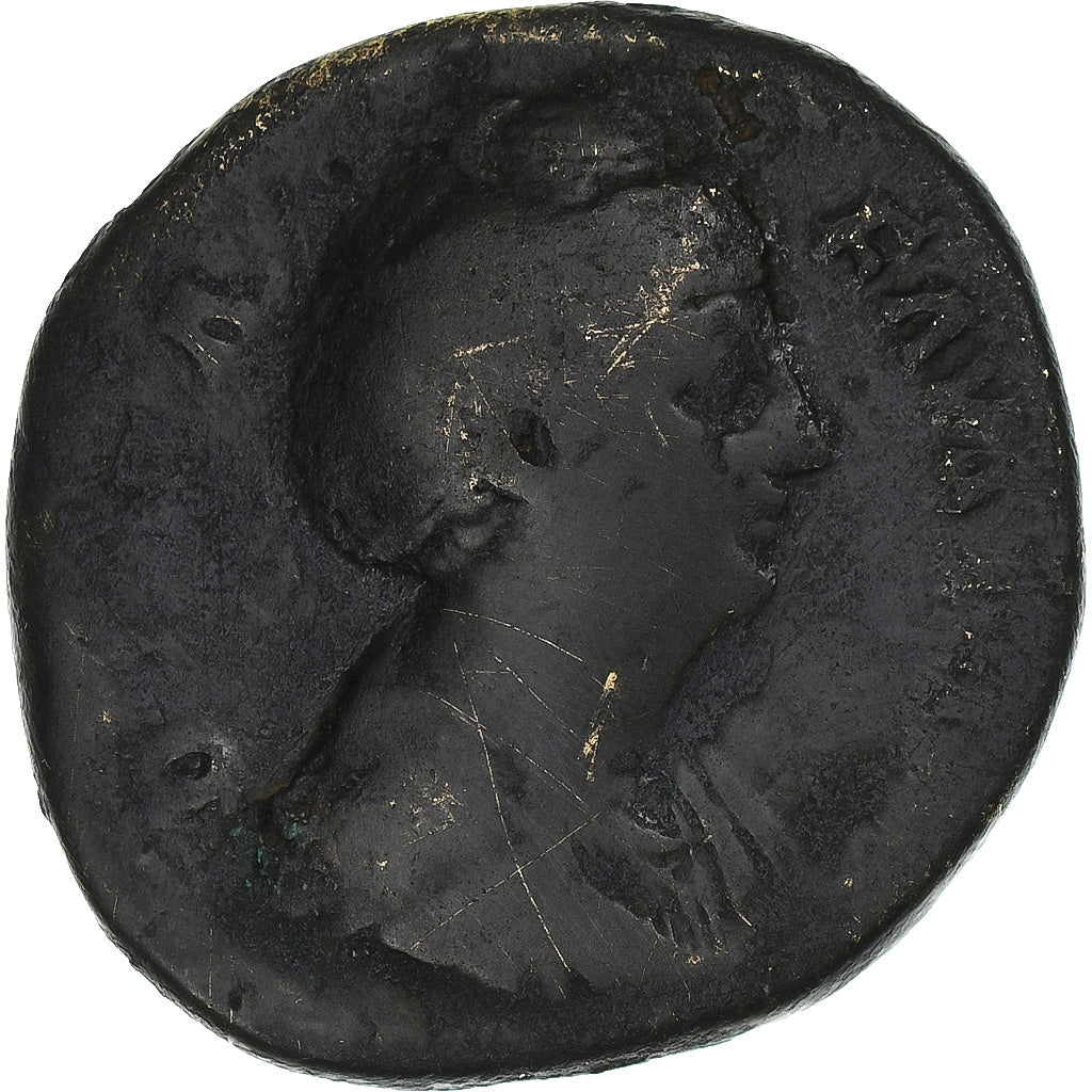 Diva Faustína I.
 
 sestertius,
 
 141