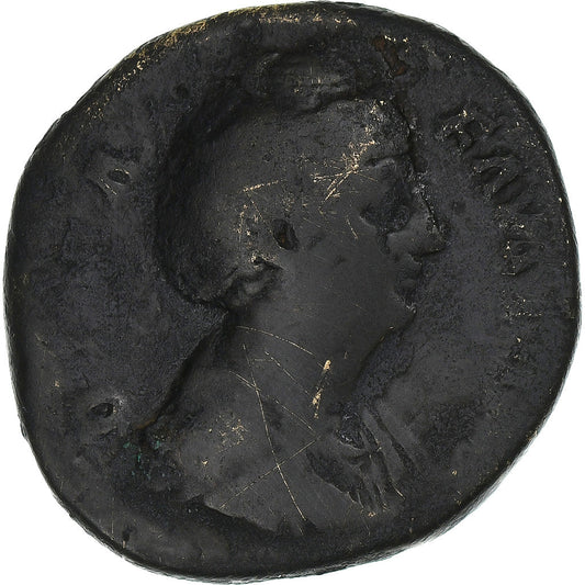 Diva Faustína I.
 
 sestertius,
 
 141