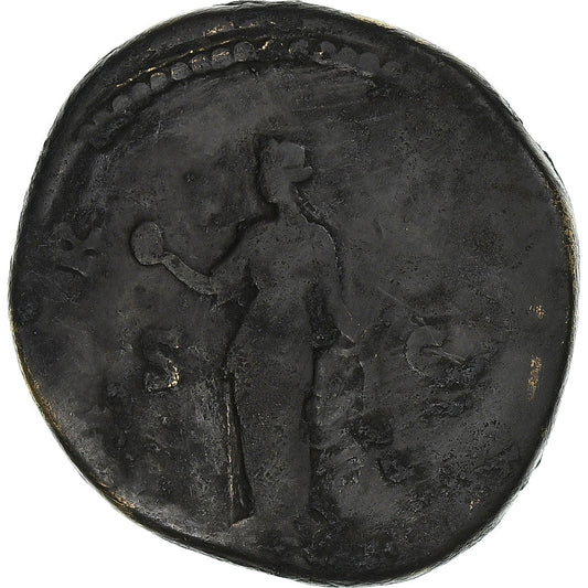 Diva Faustína I.
 
 sestertius,
 
 141