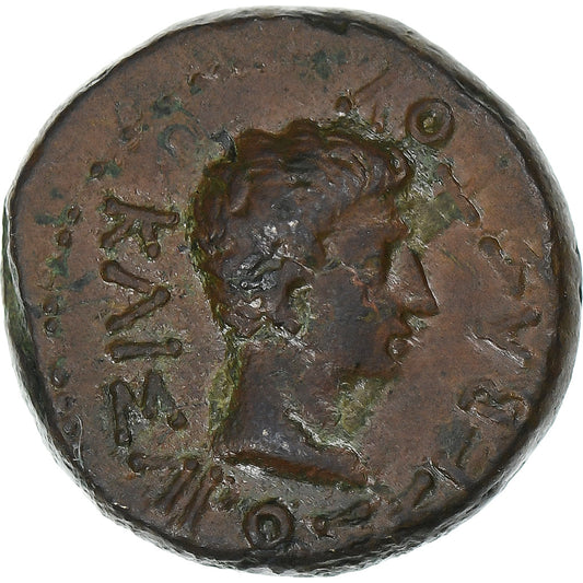 Rhoemetalces I a Augustus,
 
 Bronz Æ,
 
 27 pred Kristom – 14 po Kr
