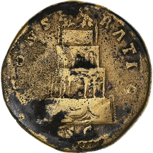 Divus Antoninus Pius, 
  
  sestertius, 
  
  161
