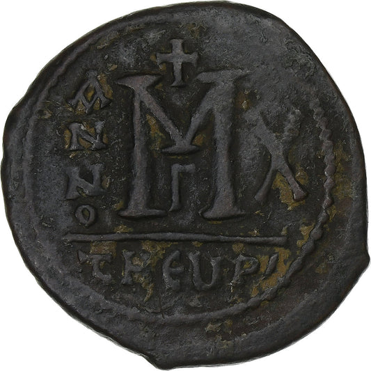 Maurice Tiberius,
 
 Follis,
 
 591-592