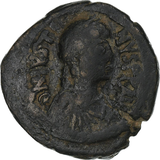 Justinian I. 
  
  Follis, 
  
  527-565