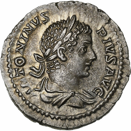 Caracalla, 
  
  dinár, 
  
  206