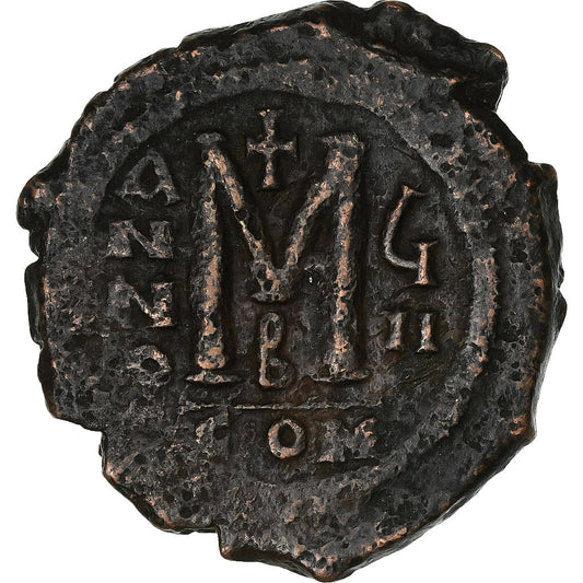 Maurice Tiberius,
 
 Follis,
 
 588-589
