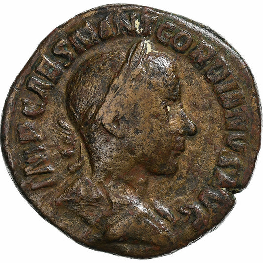 Gordius III,
 
 sestertius,
 
 240