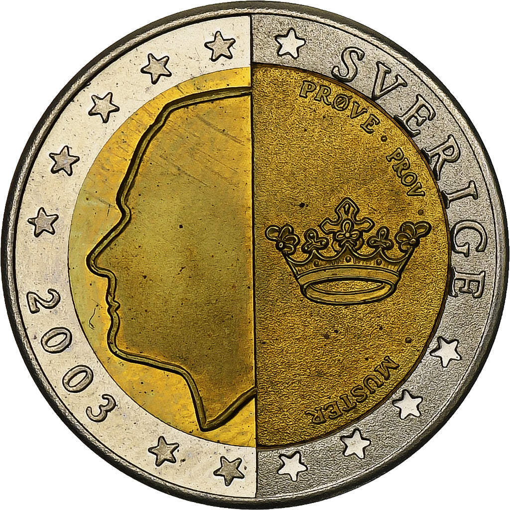 Švédsko,
 
 2 eurá,
 
 Fantasie-Euro-Moster