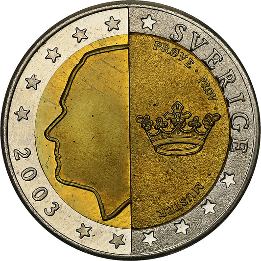 Švédsko,
 
 2 eurá,
 
 Fantasie-Euro-Moster