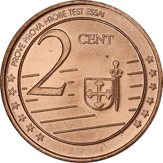 Tunisko, 
  
  2 euro centy, 
  
  Fantasie-Euro-Moster