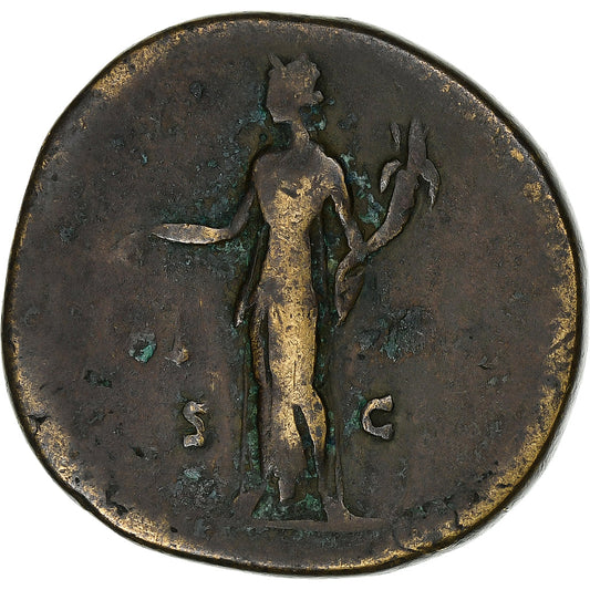Antoninus Pius 
  
  sestertius, 
  
  148-149