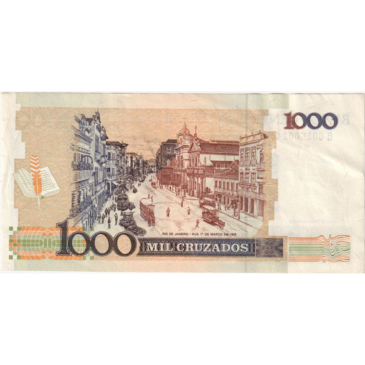 Brazília, 
  
  1 Cruzado Novo za 1 000 Cruzado, 
  
  UA(55-58)