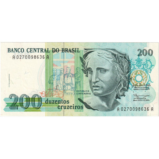 Brazília, 
  
  200 krížnikov, 
  
  UNC(65-70)