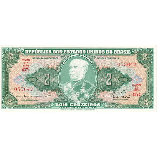 Brazília, 
  
  2 krížniky, 
  
  UNC(63)