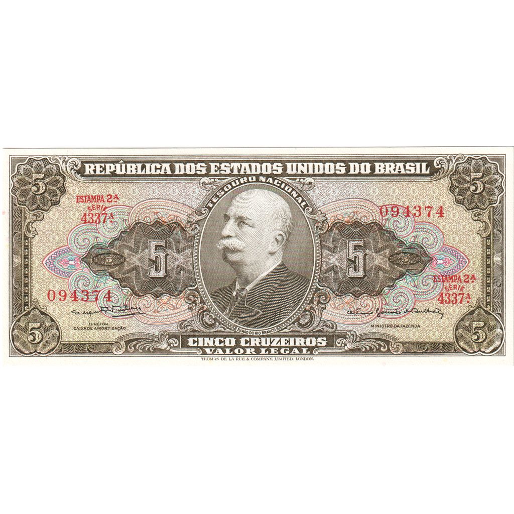 Brazília,
 
 5 Cruzeiras,
 
 UNC (65-70)