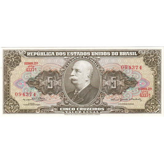 Brazília,
 
 5 Cruzeiras,
 
 UNC (65-70)