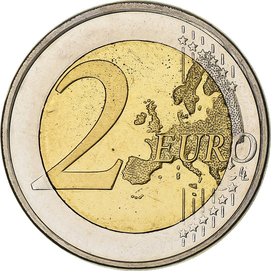 Slovinsko,
 
 2 eurá,
 
 Hospodárska a menová únia