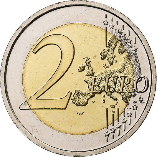 slovenský, 
  
  2 eurá, 
  
  10. Jahrestag – Beitritt zur Europäischen Union